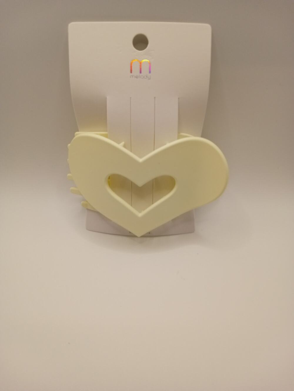 IVORY CREAM COLORED HAIR CLIP 0912